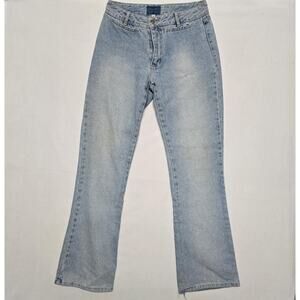 Vintage Paris Blues Jeans Womens 3 Blue Flare Leg High Rise Denim 80s Style